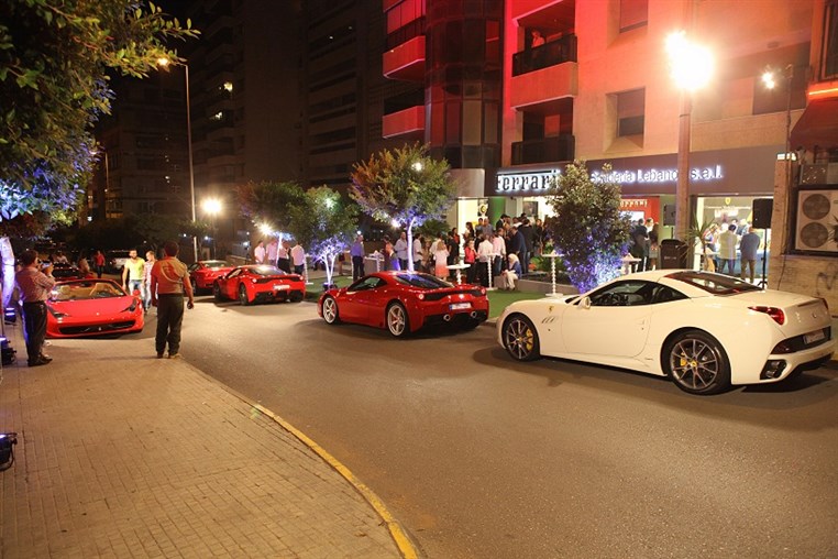 Ferrari Showroom Opening in Verdun